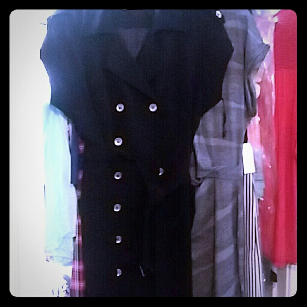 Calvin Klein Black double button ladies dress